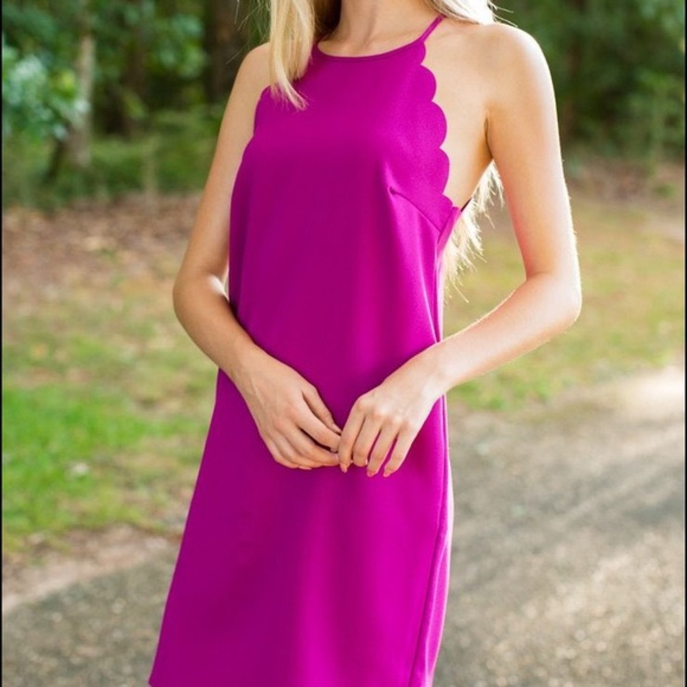 Everly Dress Scalloped